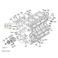 Bare Cylinder Block for Kubota Engine V2403 Excavator KX121-3 KX161-3 U45ST U45S U45-3 U45-3S