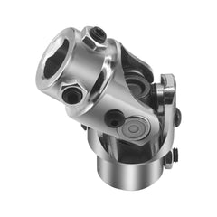 9/16"-26 Spline X 3/4" DD Chrome Steering Universal Joint Single U Joint Shaft,Total Length: 83mm (3-1/4")