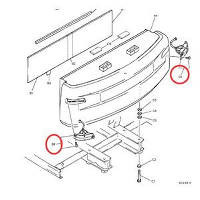 Rear Lamp Back Light Tail Light YM80S00001F1 YM80S00001F2 for Kobelco Excavator SK170-8 SK200-6 SK200-8