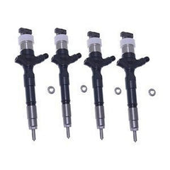 4Pcs Fuel Injector 295050-0200 23670-30400 for Toyota 1KDFTV 1KD-FTV 2KDFTV 2KD-FTV Engine Fortuner Hilux Land Cruiser