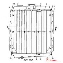 Radiator Launching Chamber 7C-9470 for Caterpillar CAT Engine 3306 Tractor D6H D6H LGP