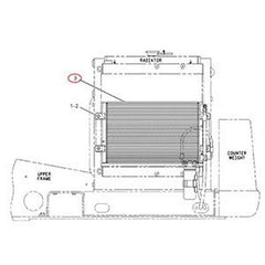 A/C Condenser Core 164-0587 for Caterpillar CAT Excavator 307C 311C