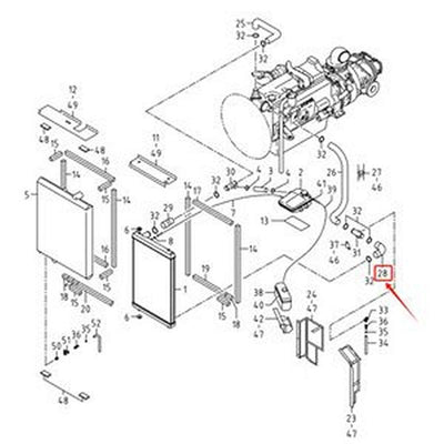 Hose 3852457000 for Airman Screw Air Compressor PDS750S-4B1