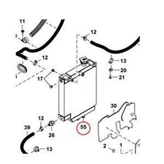 Hydraulic Oil Cooler 7217467 for Bobcat Excavator E19 E20Z E20 E17Z E17 DX17Z DX19