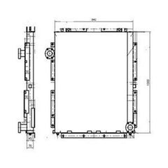 For Doosan Excavator DH220-9 DH220-9E DH225-9 Hydraulic Oil Cooler