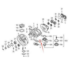 Gasket 2120404300 for Airman Screw Air Compressor PDS750S-4B1 PDS375S-6A1
