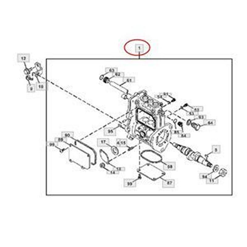 Fuel Injection Pump MIA883942 for Yanmar 3TNV80F Engine John Deere 26 26G 26P Hitachi ZAXIS26U-5N Excavator