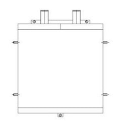 Water Radiator Core 30/926621 for JCB 403C-11