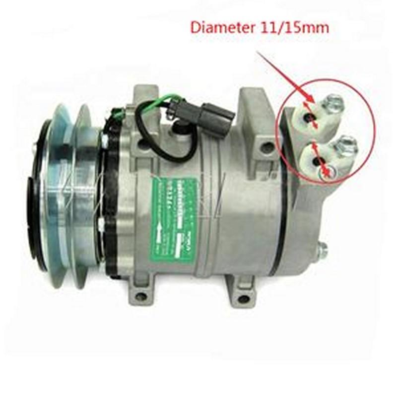 DKS15CH A/C Compressor 506011-6800 for Komatsu Excavator PC100-6 PC120 PC210 PC300 PC350 PC400