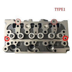 Kubota Engine D722 D722-E3B Cylinder Head With Full Gasket Kit for Jacobsen Lawn Tractor Groom Master II Mower Tri-King Greens King IV G-Plex III and GP400