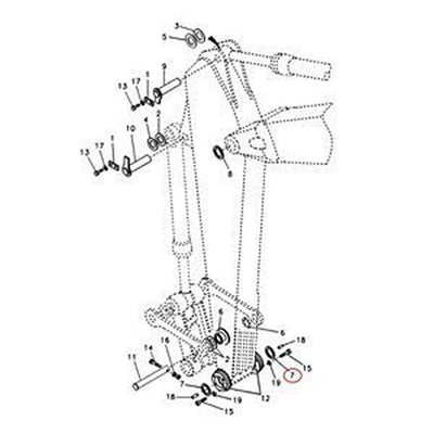 2 PCS Sealing VOE14560213 for Volvo Excavator EC330B EC340D EC350D EC360C EC380D EC460C EC480E