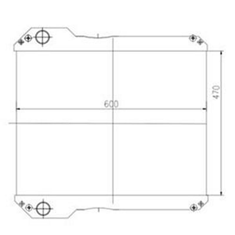 Water Radiator Core 30/925627 30-925884 for JCB 4CX 3CX Backhoe Loader