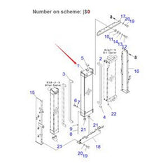 For Komatsu Excavator PC130-8 Water Tank Radiator ASS'Y 203-03-12221