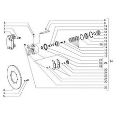 Brake Pad Kit 87715377 for New Holland Wheel Loader LW170.B W170B W190B Motor Grader F140