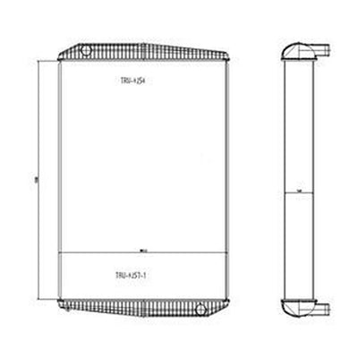 Water Tank Radiator VOE15096620 VOE15147619 for Volvo L150G L150H L180G L180H L220G L220H L250G L250H