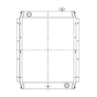 Water Radiator Core 30/921800 30/925816 for JCB JS160