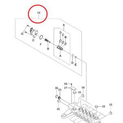 Hydraulic Solenoid Valve 9258047 for Hitachi Excavator ZX145W-3 ZX240-3 ZX250-3-AMS ZX270-3-HCMC ZX280LC-3 ZX470H-3-HCMC