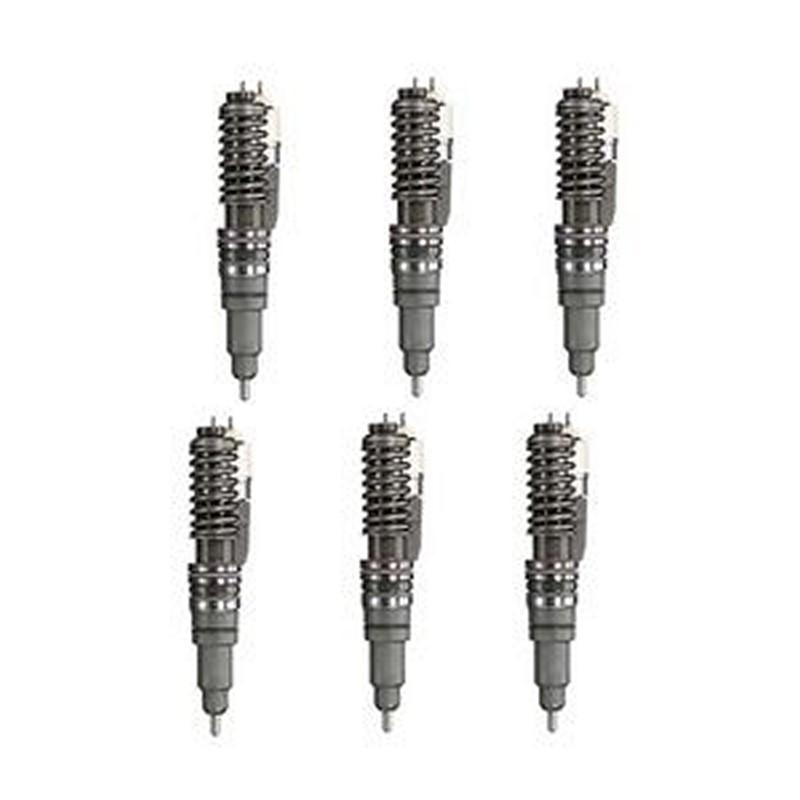 6 PCS Fuel Injector SE501957 for John Deere Engine 6081 6105 6125 Tractor 9120 9220 9320 9420 9520 9620 9300T 9400T 9420T 9520T 9620T