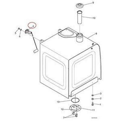 Fuel Tank Sensor 87539072 for Kobelco Excavator SK170-9 SK295-9 SK260-9 SK350-9 SK210-9