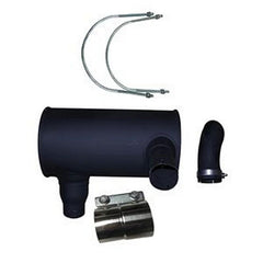 Muffler 6754-11-5310 with Clamp and 2Pcs U-Bolt for Komatsu Engine 6D107E Excavator PC200-8 PC220-8 PC240-8 PC200LC-8 PC210-8K PC210LC-8 PC230NHD8