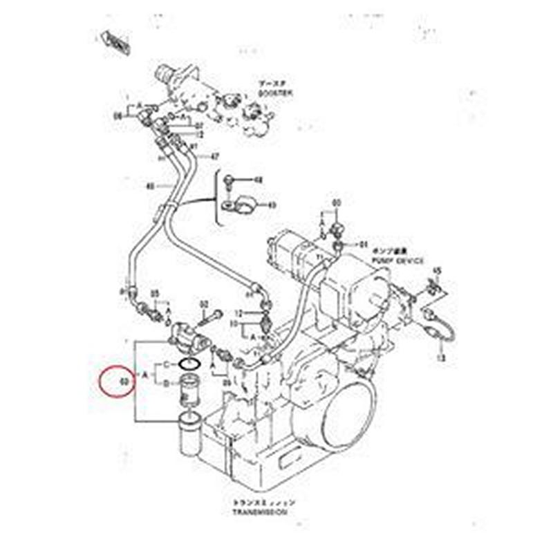 Oil Filter 4191300 for Hitachi EX100 EX120-2 EX200-3 EX220-2 EX60-2 EX400-5 LX70-2 LX70-3 LX80-5