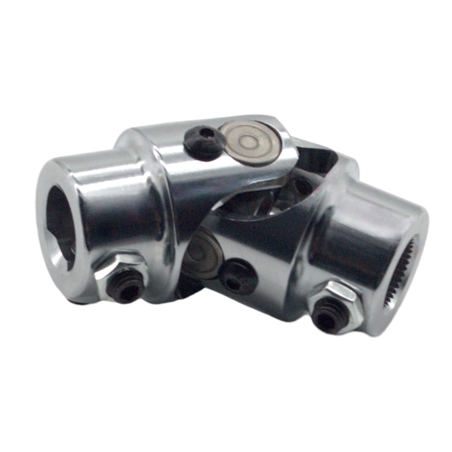 11/16-36 X 3/4" DD Chrome Steering Universal Joint Single U Joint Shaft,Total Length: 83mm (3-1/4")