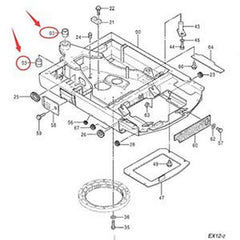 Main Frame Bushing 4332744 for Hitachi Excavator EX12-2 EX15-2 EX18-2 EX30-2 EX35-2 EX40-2 EX45-2 ZX14-3