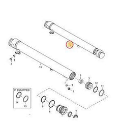 Hydraulic Cylinder 7114692 for Bobcat Excavator 319 321 323 324 DX17Z 319 DX19 E14 E16 E17Z E19 E20 E20Z