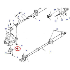 King Pin CA0128881 for Komatsu Backhoe Loader WB91R-2 WB93R-2 WB150-2 WB146-5