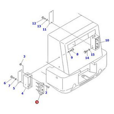 Lamp Assembly 421-06-23210 for Komatsu Wheel Loader WA100-3A WA120-3 WA180-3 WA300L-3 WA380-5 WA450-3 WA700-3 WA80-3 WA900-3 - Buymachineryparts