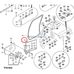 Pestillo 4395905 para excavadora Hitachi EX110-5 EX160LC-5 EX200LC-5 EX270LC-5 