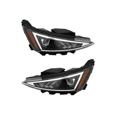 Headlight Headlamp Assembly Pair 92102-F3500 92101-F3500 for 2019-2020 Hyundai Elantra