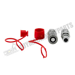 Male & Female Flat Face Coupler Kit 153-2995 153-2994 for Caterpillar CAT Excavator Loader Truck