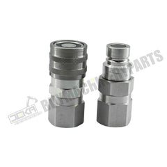 Male & Female Flat Face Coupler Kit 153-2995 153-2994 for Caterpillar CAT Excavator Loader Truck