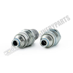 Male & Female Flat Face Coupler Kit 7246799 7246802 for Bobcat S740 S130 S150 S160 S175 S185 S205 S250