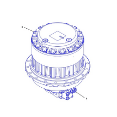 Motor e MTG GP-Travel 204-2674 para Caterpillar CAT 320D 325C 325D 329D 