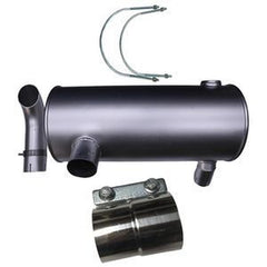 Muffler & Clamp Kit 266-6251 & 094-7583 w/ 2 U-Bolts for Caterpillar CAT Engines