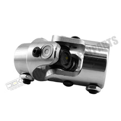 New 1" DD to 3/4" DD Steering Shaft U Joint Coupling Chrome