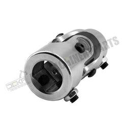 New 1" DD to 3/4" DD Steering Shaft U Joint Coupling Chrome