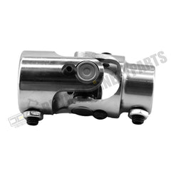 New 1" DD to 3/4" DD Steering Shaft U Joint Coupling Chrome