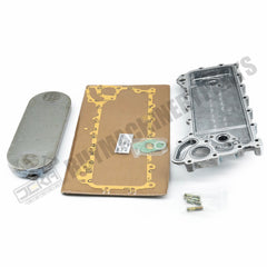 Núcleo y cubierta del enfriador de aceite 8980853125 8973341002 para motor Isuzu 4HK1 4HE1 camión NPR NQR NPR-HD