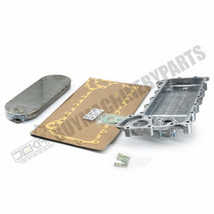 Núcleo y cubierta del enfriador de aceite 8980853125 8973341002 para motor Isuzu 4HK1 4HE1 camión NPR NQR NPR-HD