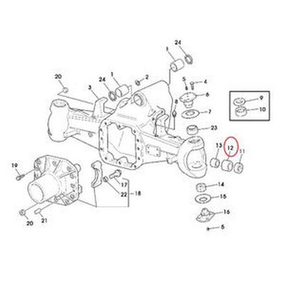 Oil Seal ER118516 for John Deere 5215F 5300N 5310N Tractor - Buymachineryparts