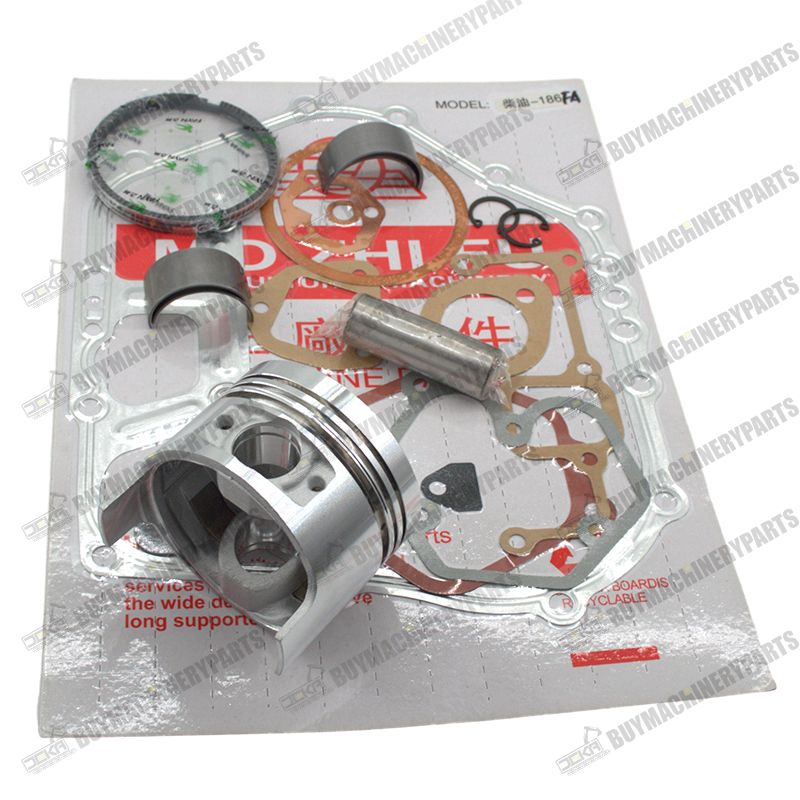 Piston & Gaskets & Bearing For Yanmar Diesel Engine & Generator L100 186FA 10HP - Buymachineryparts