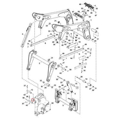 Pasador pivotante 7175270 para minicargadora Bobcat S530 S570 S590 S595 S650 S740 S750 S770 