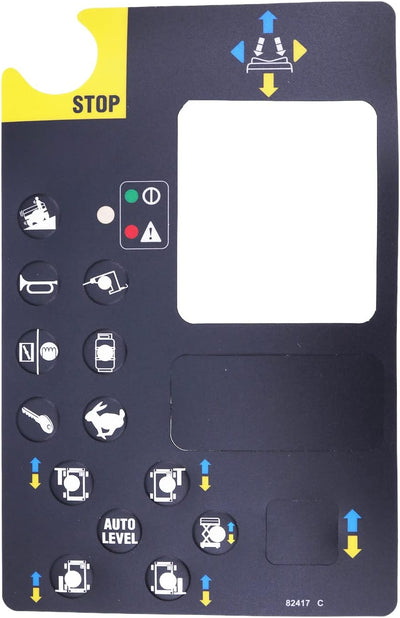 Platform Control Panel Decal 82417GT 82417 for Genie GS-2668 RT GS-3384 GS-3390 GS-4390 GS-5390 - Buymachineryparts
