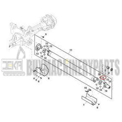 Junta universal cruzada RE238356 para tractor John Deere 6100D 6105E 6110D 6120E 6125D 6130E 6140D 6403 6603 6803