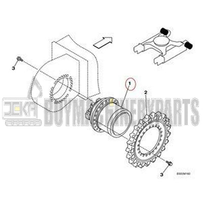 Final Drive Motor KRA1426 for CASE Excavator CX210N CX210LR CX240LR CX210 CX240