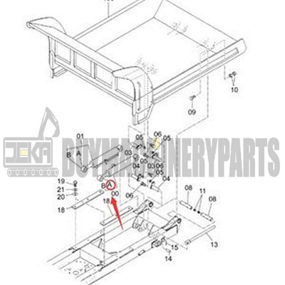 Blade Cylinder Components Bushing 4334427 for John Deere 60D 50C 80C 50D 50G 60G 80 50ZTS