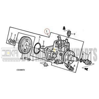 Fuel Injection Pump RE527148 for John Deere Engine 3029 Tractor 5045D 5055E 5065E 5075E 5103 5203 5303 5403 5503